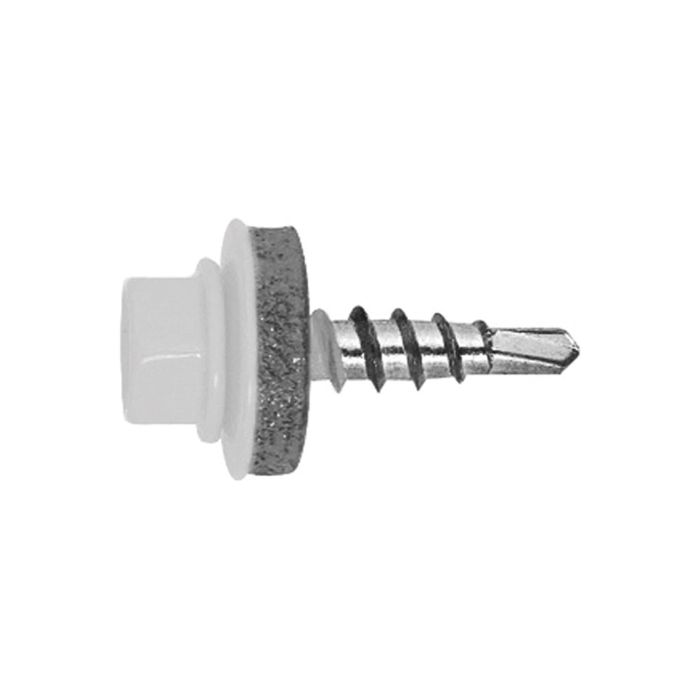 FS 9010 [CP] Tornillo cubierta metal madera. RAL 9010. Blanco